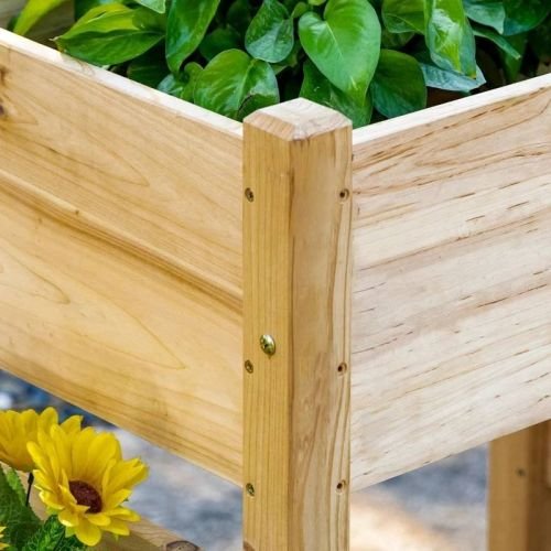 FarmHouse 3 Wooden Elevated Planter Raised Garden Beds - Image 4