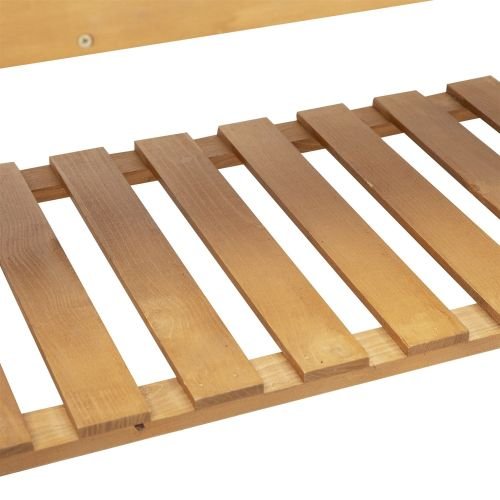 Solid Fir Wood Trellis Elevated Garden Raised Planter Bed with Wheels - Image 3