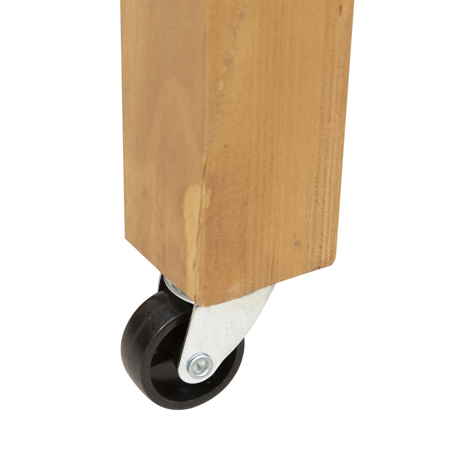 Solid Fir Wood Trellis Elevated Garden Raised Planter Bed with Wheels - Image 2