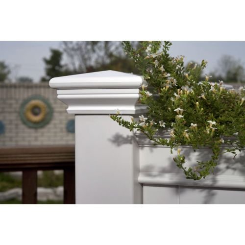 Elevated Planter Raised Grow Bed in White Vinyl - Image 2