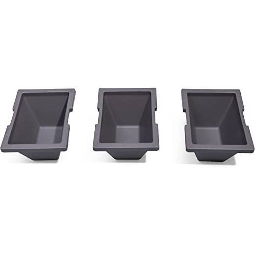 Rectangular Plastic Raised Garden Bed Planter Box - Dark Grey Cedar Wood Finish - Image 2