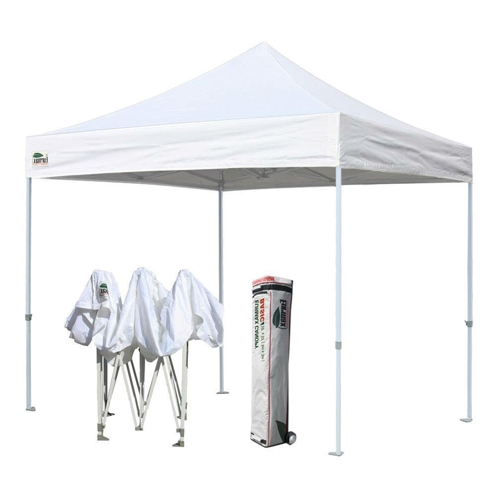 Outdoor Pop Up 10 x 10 Ft Gazebo with White Canopy - Image 2