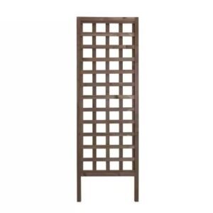 Outdoor 6-Ft Wooden Garden Lattice Trellis in Walnut Wood Finish