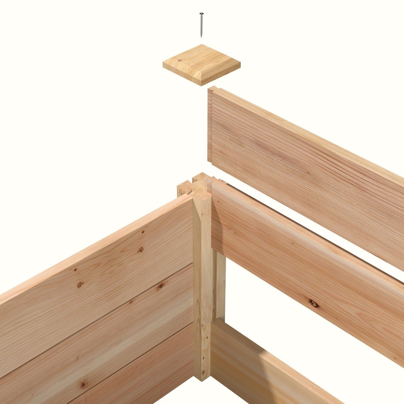 16 in x 48 in Low Profile Cedar Raised Garden Bed - Made In USA - Image 2