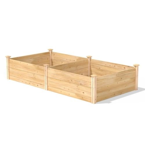 17-inch High Pine Wood Raised Garden Bed 4 ft x 8 ft - Made in USA - Image 3
