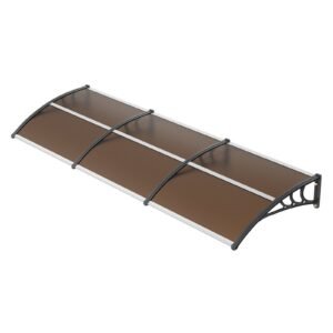 VEVOR Window Door Awning Canopy 38" x 117", UPF 50+ Polycarbonate Entry Door Outdoor Window Awning Exterior