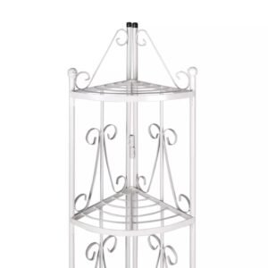 Corner Plant Rack White